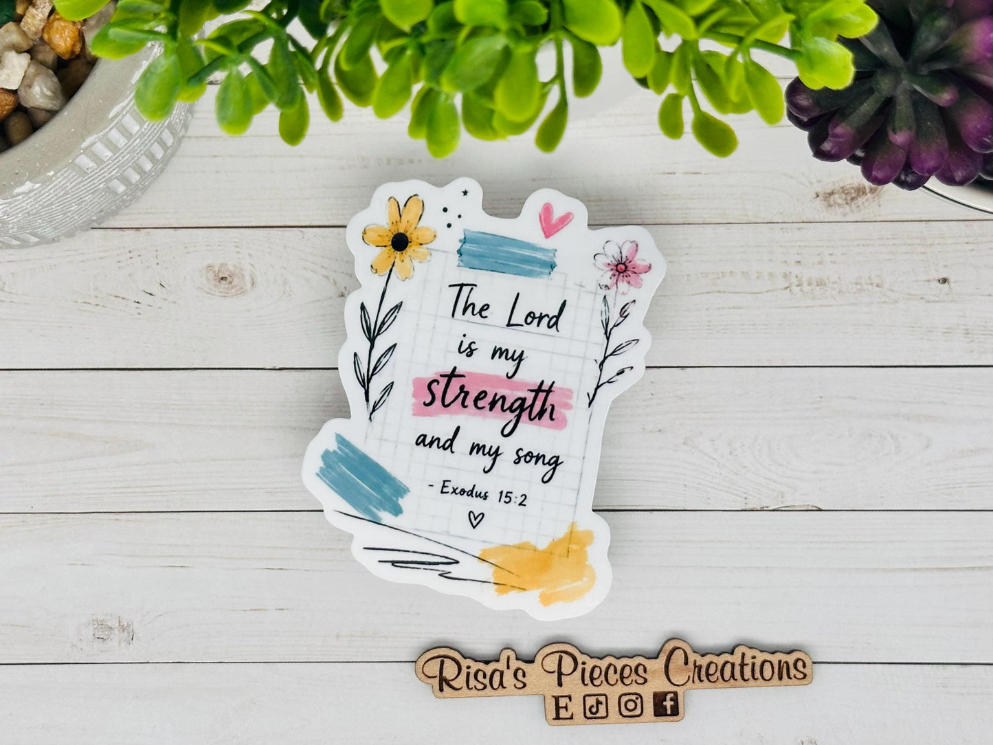 Watercolor Scripture Sticker Pack, Bible Verse Sticker, Christian Sticker for Bullet Bible Journal, Proverbs, Psalm, Corinthians, Exodus