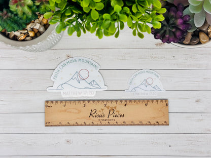 Faith Sticker Pack, Christian Stickers, Bible Verse, Religious Gift for Her, Bible Study Gift for Friend, Psalm 23, She Believed She Could