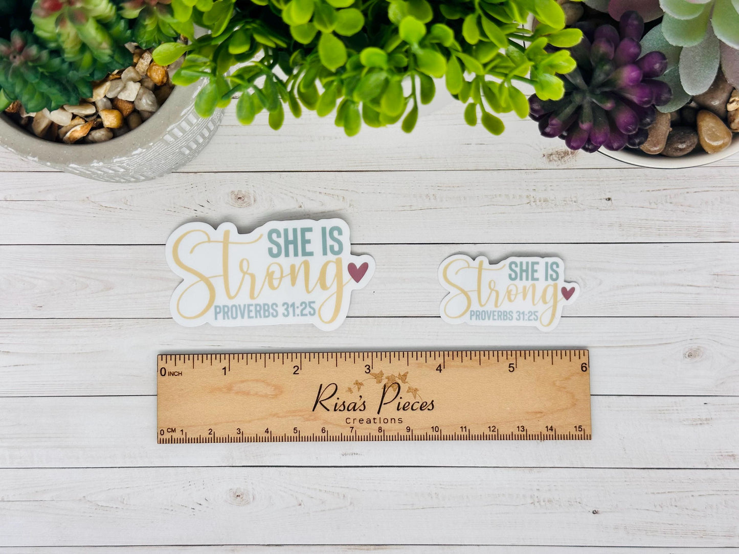 Faith Sticker Pack, Christian Stickers, Bible Verse, Religious Gift for Her, Bible Study Gift for Friend, Psalm 23, She Believed She Could