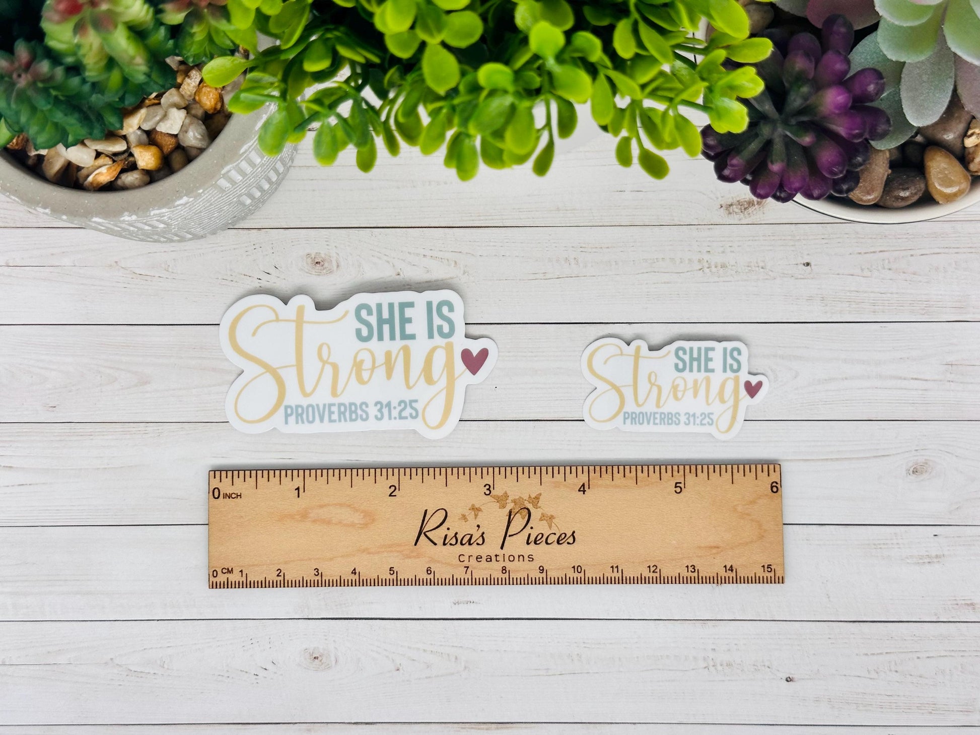 Faith Sticker Pack, Christian Stickers, Bible Verse, Religious Gift for Her, Bible Study Gift for Friend, Psalm 23, She Believed She Could