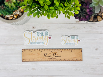 Faith Sticker Pack, Christian Stickers, Bible Verse, Religious Gift for Her, Bible Study Gift for Friend, Psalm 23, She Believed She Could