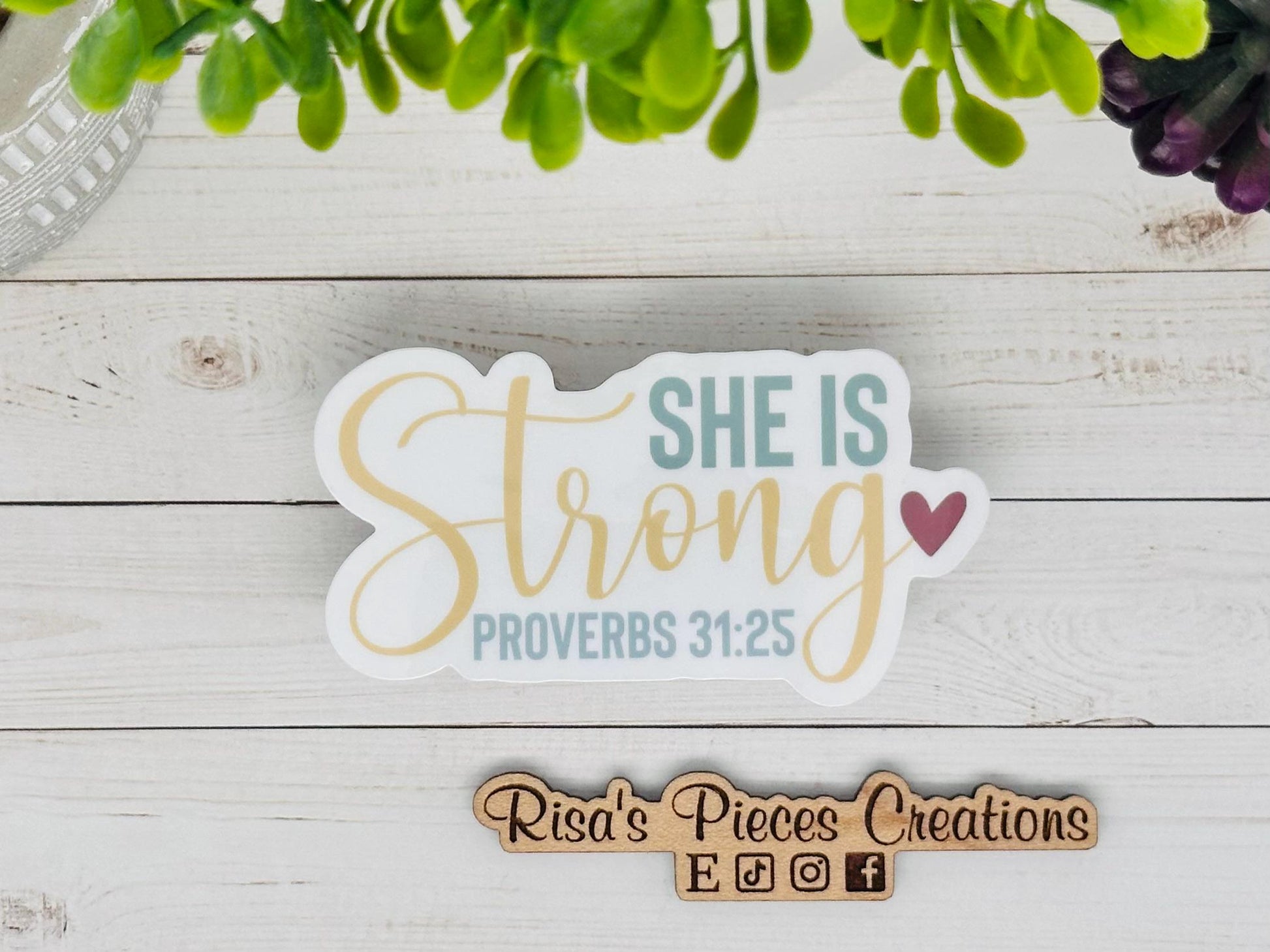 Faith Sticker Pack, Christian Stickers, Bible Verse, Religious Gift for Her, Bible Study Gift for Friend, Psalm 23, She Believed She Could