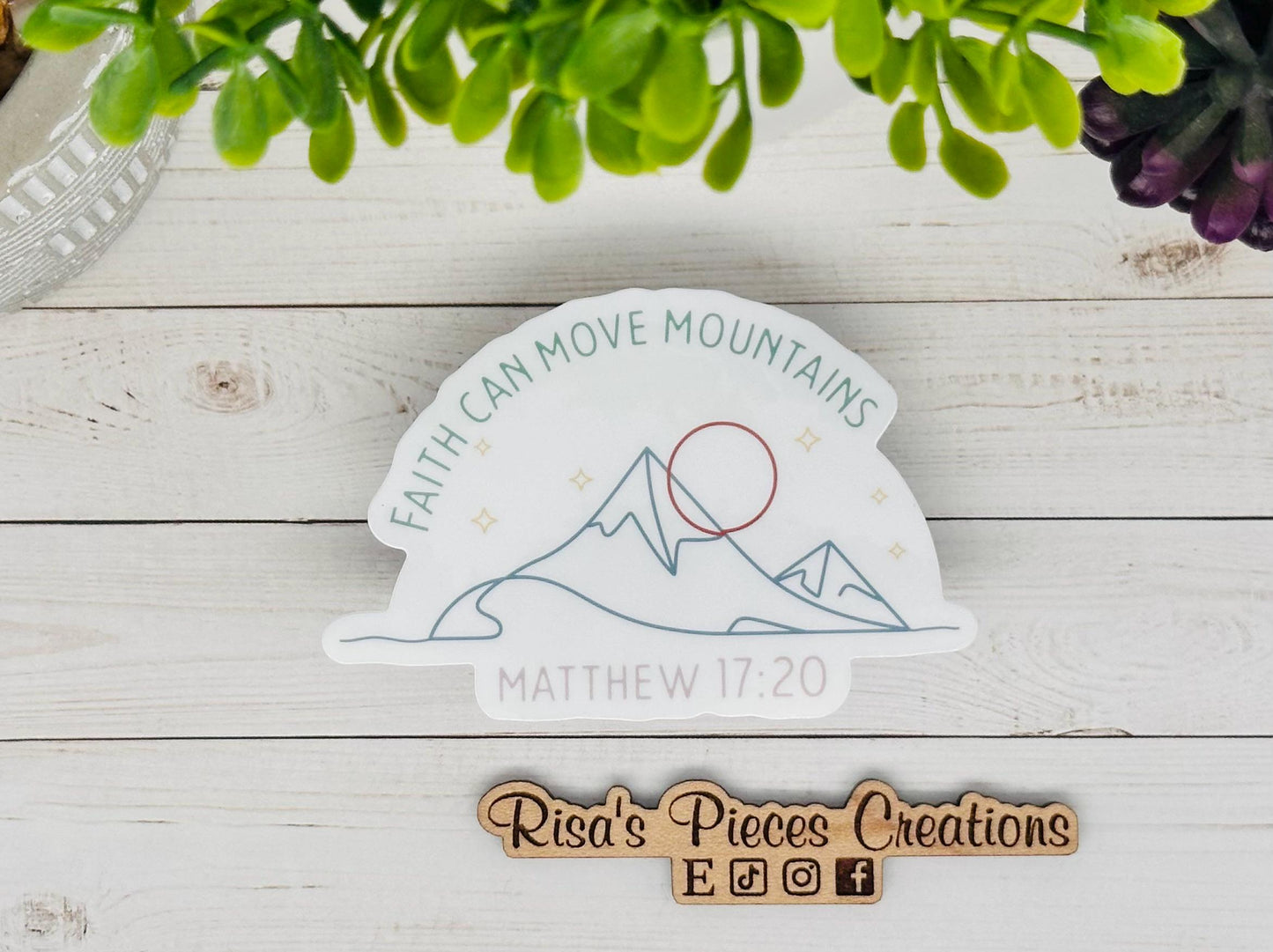Faith Sticker Pack, Christian Stickers, Bible Verse, Religious Gift for Her, Bible Study Gift for Friend, Psalm 23, She Believed She Could