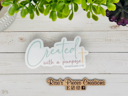 Faith Sticker Pack, Christian Stickers, Bible Verse, Religious Gift for Her, Bible Study Gift for Friend, Psalm 23, She Believed She Could