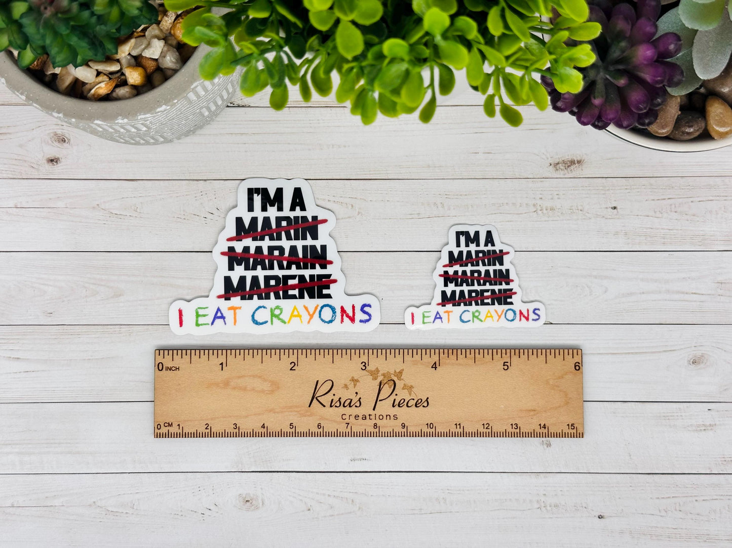 I’m a Marine I Eat Crayons Sticker, Funny Military Sticker, Marine Gift, Boot Camp Graduation Gift for Son, for Daughter, Military Humor