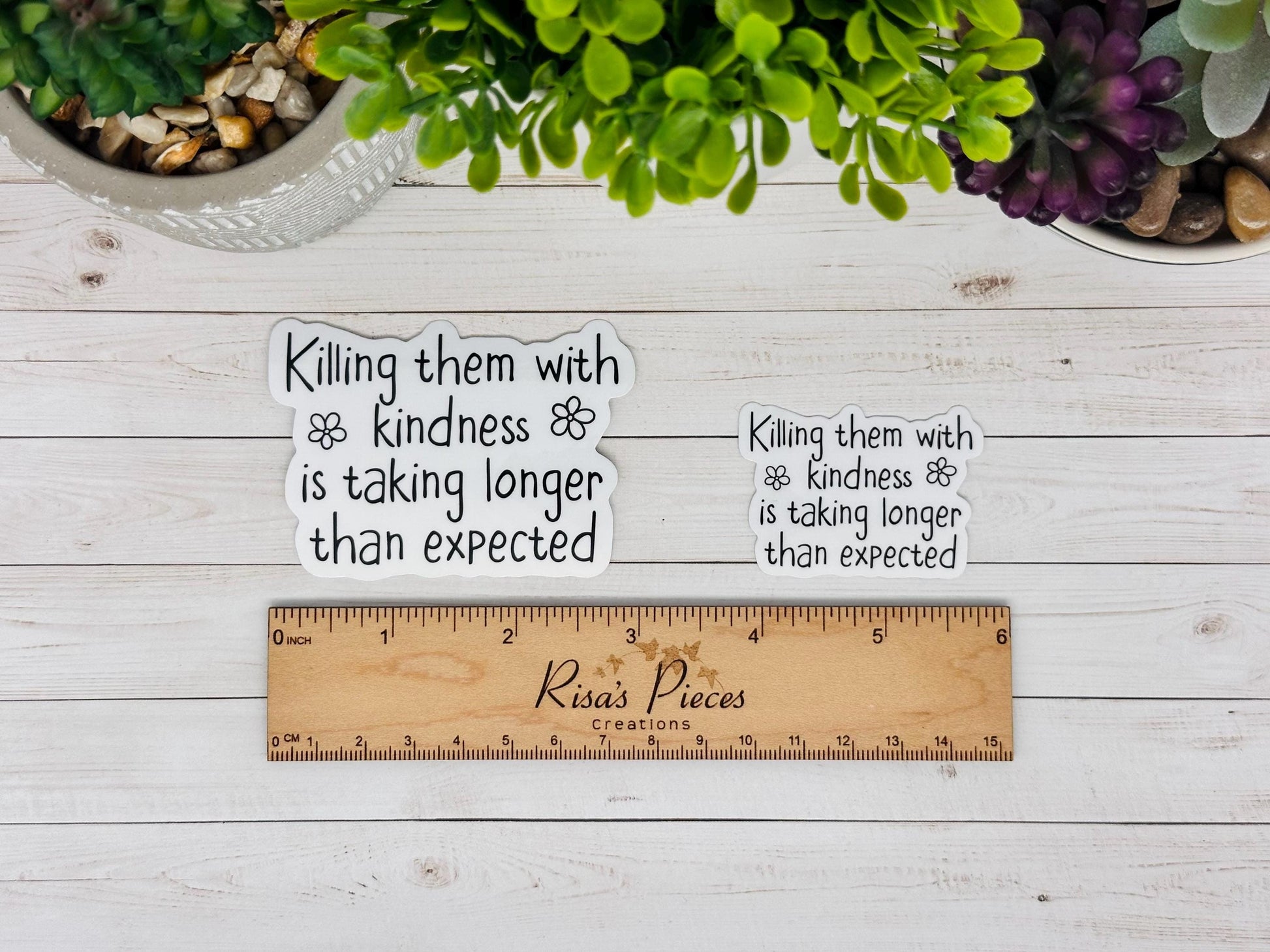 Killing Them With Kindness Snarky Sticker, Funny Sticker for Laptop,Snarky Sticker for water bottle,Friend Humor,Sarcastic Gift for Coworker