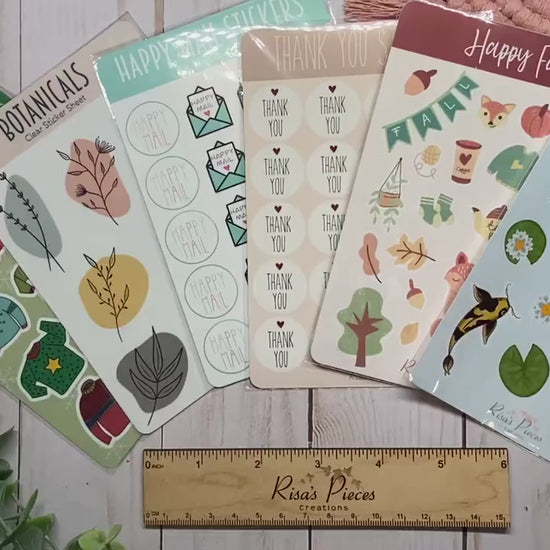 Humble Pie Sticker Sheet, Pie Planner Stickers, Thanksgiving Holiday Sticker Sheets, Dessert Stickers for Journal, Pi Day Sticker Sheet